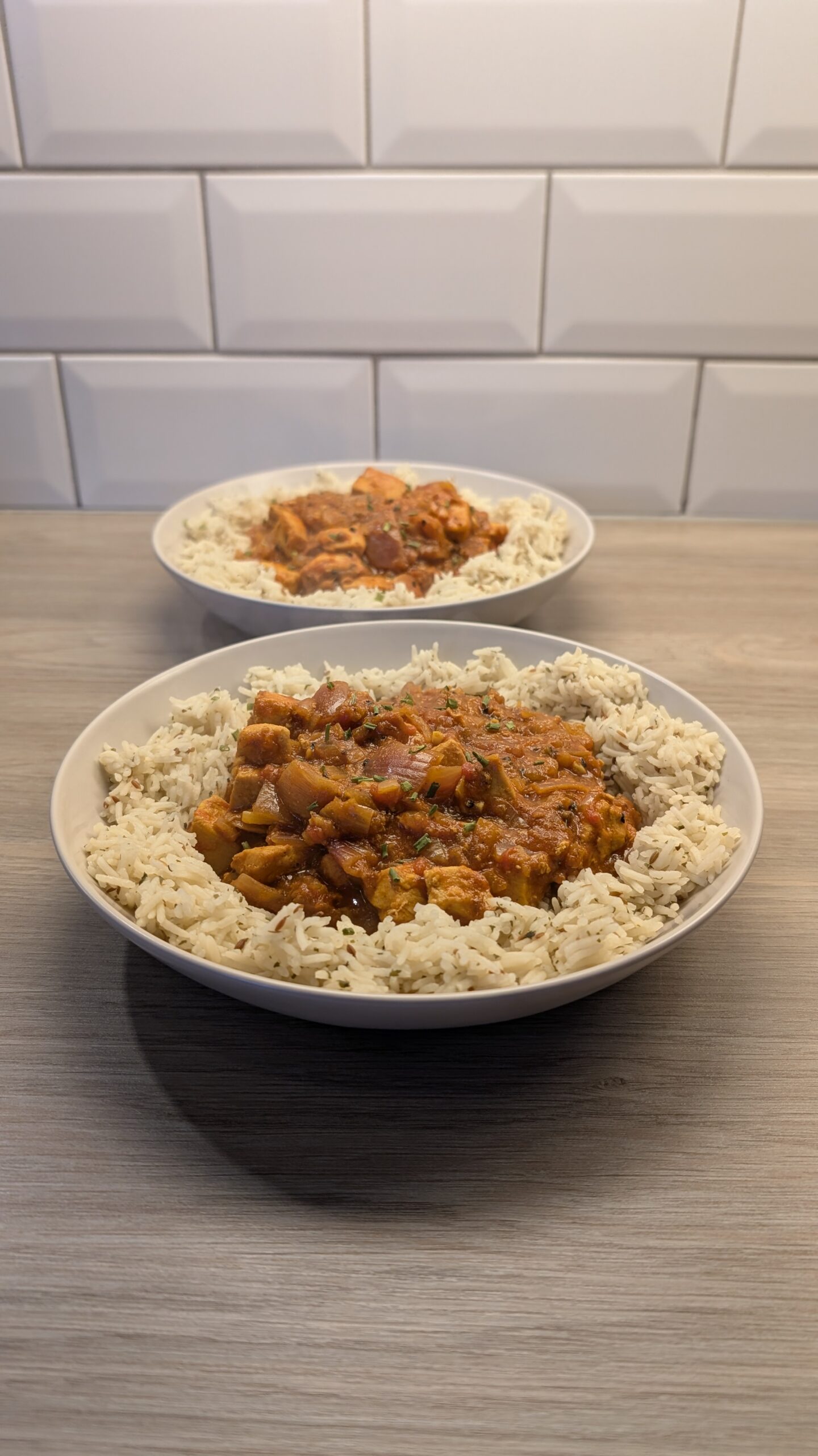 Chicken Curry with Cumin Rice