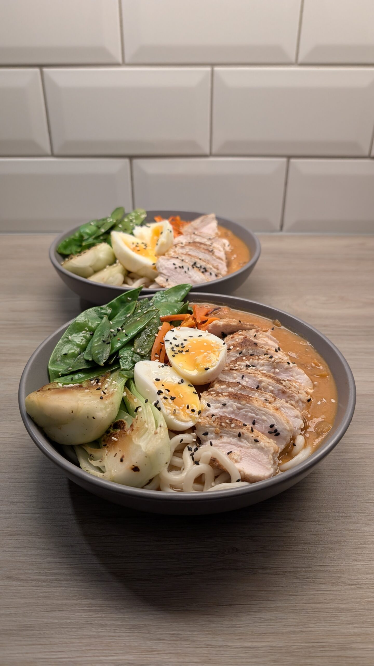 Ginger and Sesame Chicken Chilli Miso Ramen