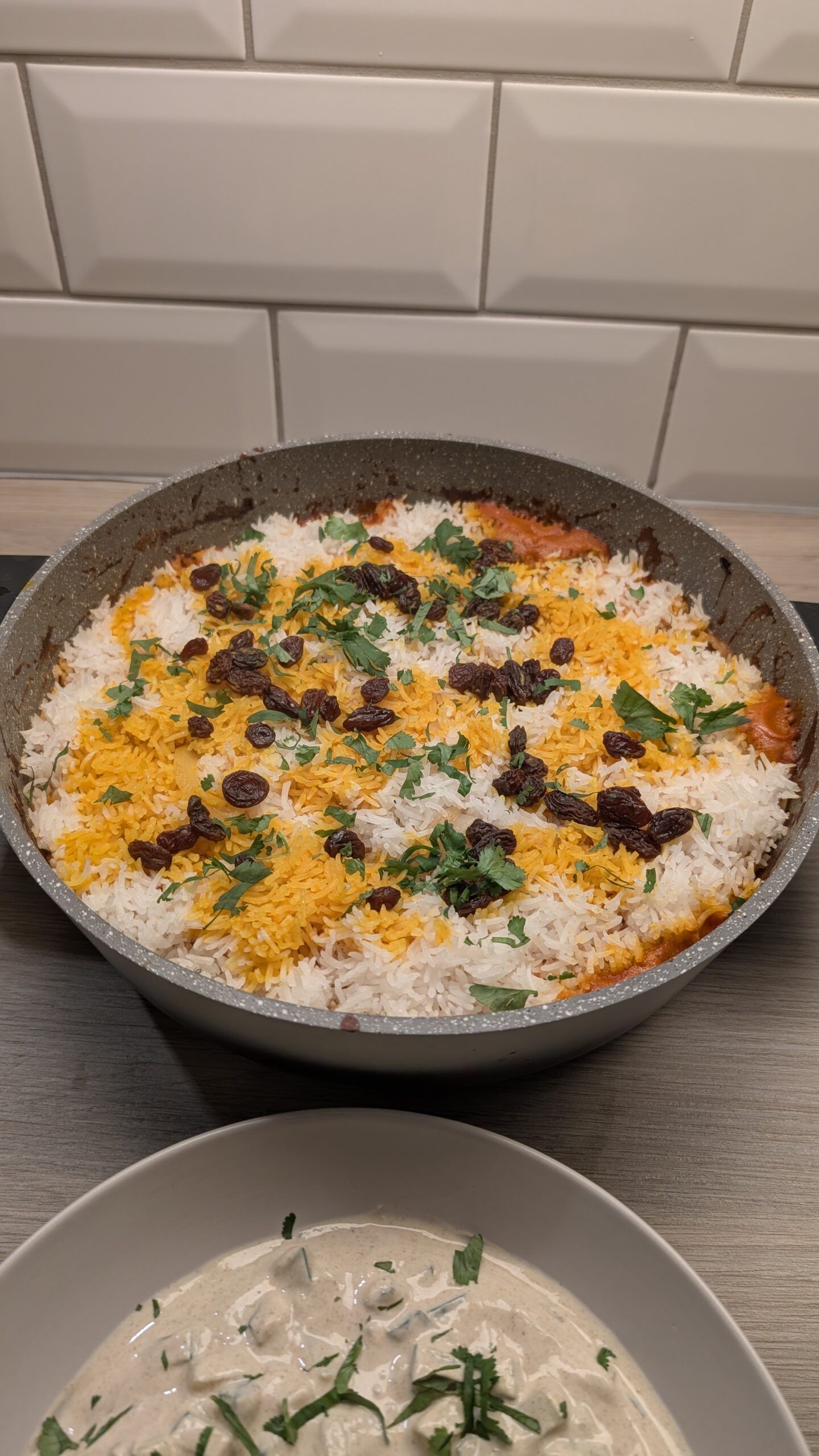 Chicken Biryani and Raita