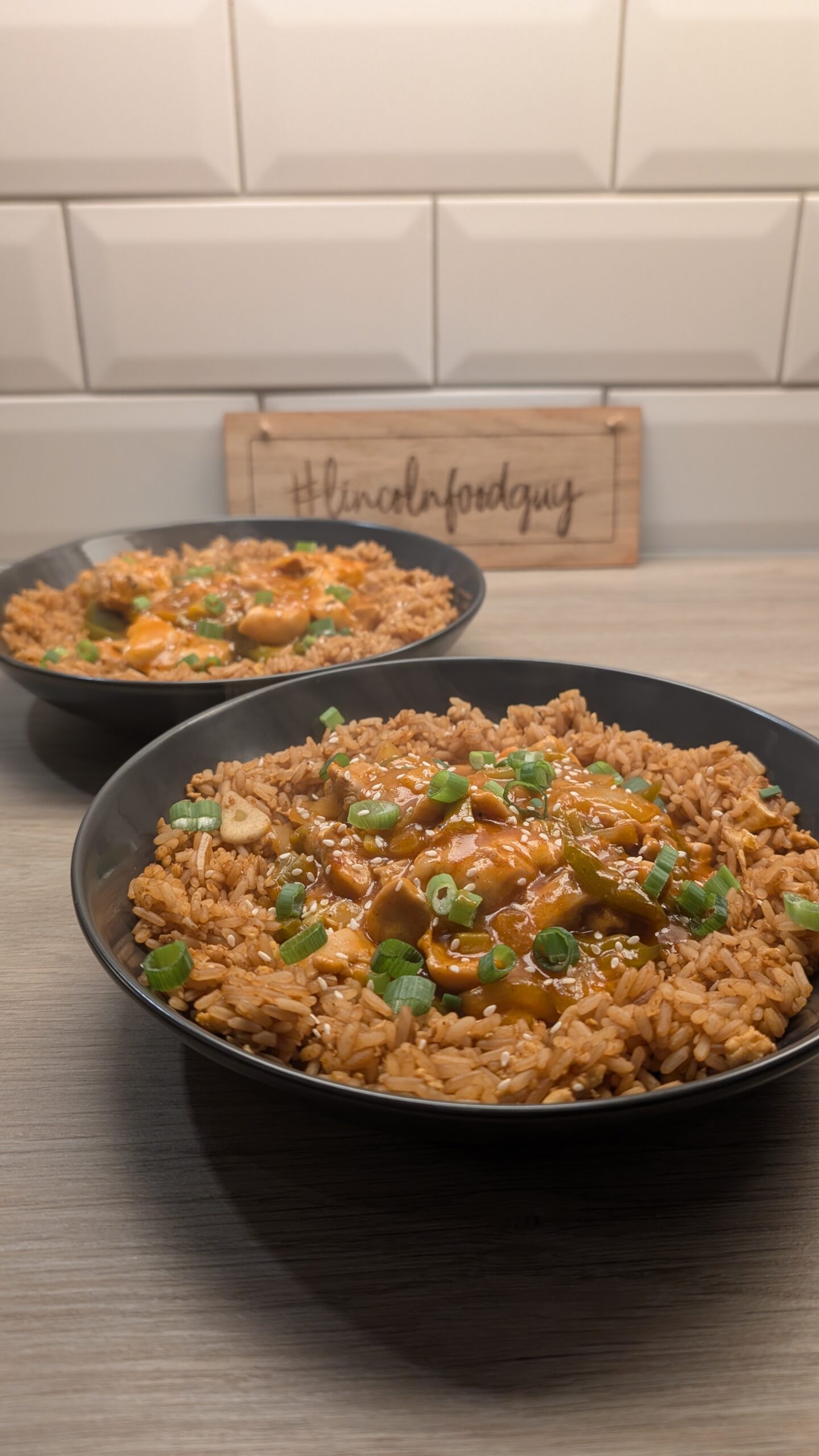 Sweet and Sour Chicken with Egg Fried Rice