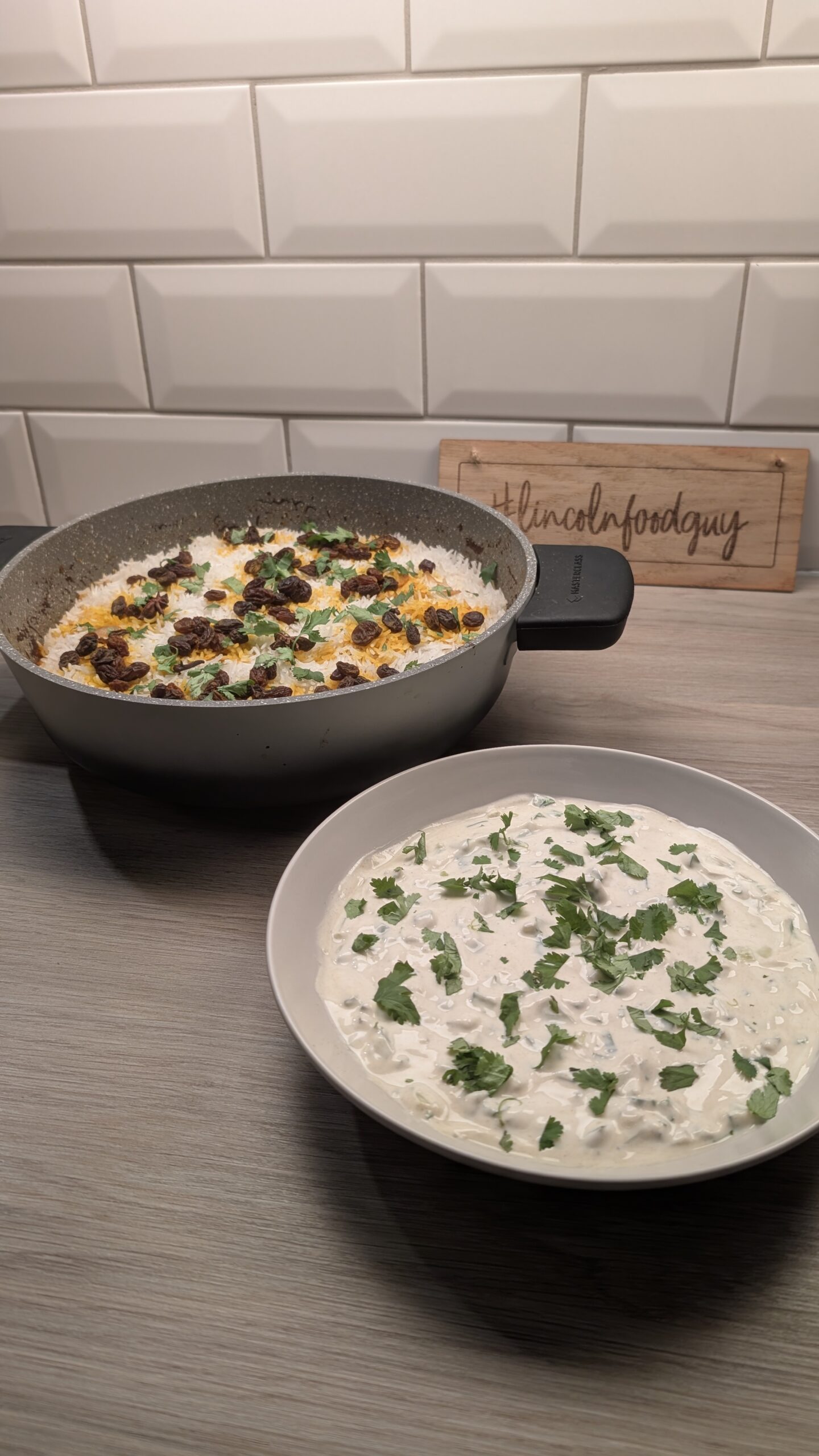 Chicken Biryani and Raita