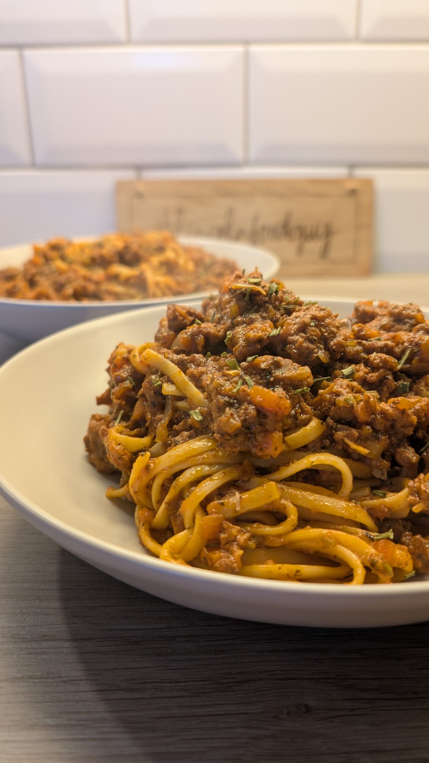 Red Wine Ragu with Linguine